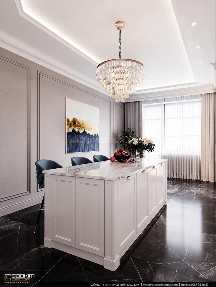 Thiết kế nội phòng bếp biệt thự