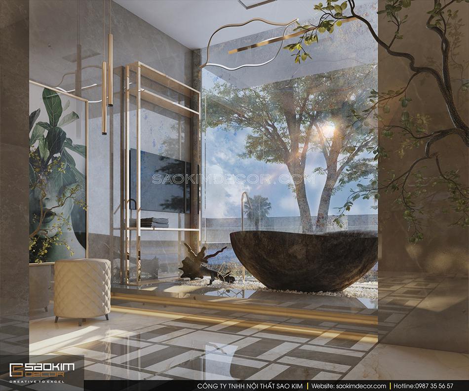 Thiết kế phòng tắm biệt thự