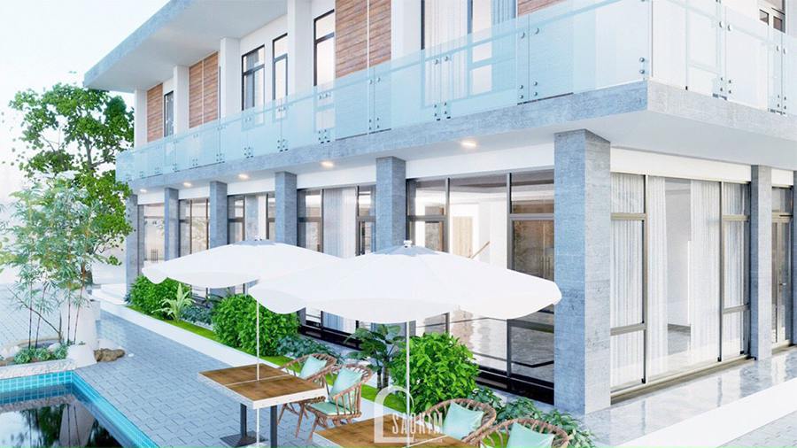 Thiết kế kiến trúc nội thất biệt thự nghỉ dưỡng đẹp tại Ba Vì theo phong cách hiện đại