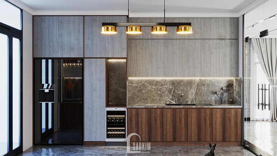 Thiết kế phòng bếp villa nghỉ dưỡng đẹp, sang trọng