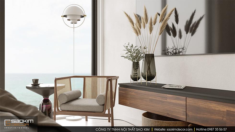 Thiết kế phòng ngủ biệt thự gần biển