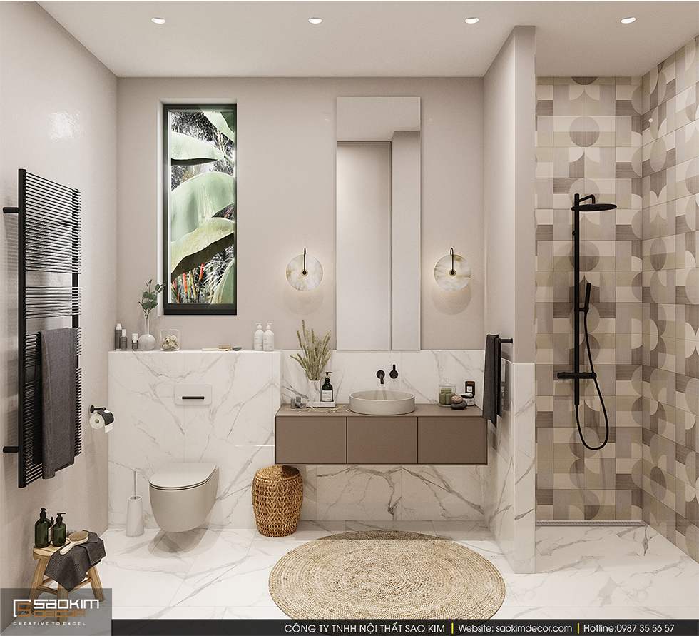 Thiết kế phòng tắm biệt thự ven biển tại Đà Nẵng