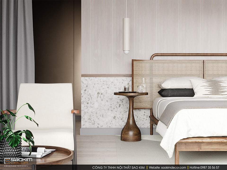 Thiết kế phòng ngủ biệt thự gần biển