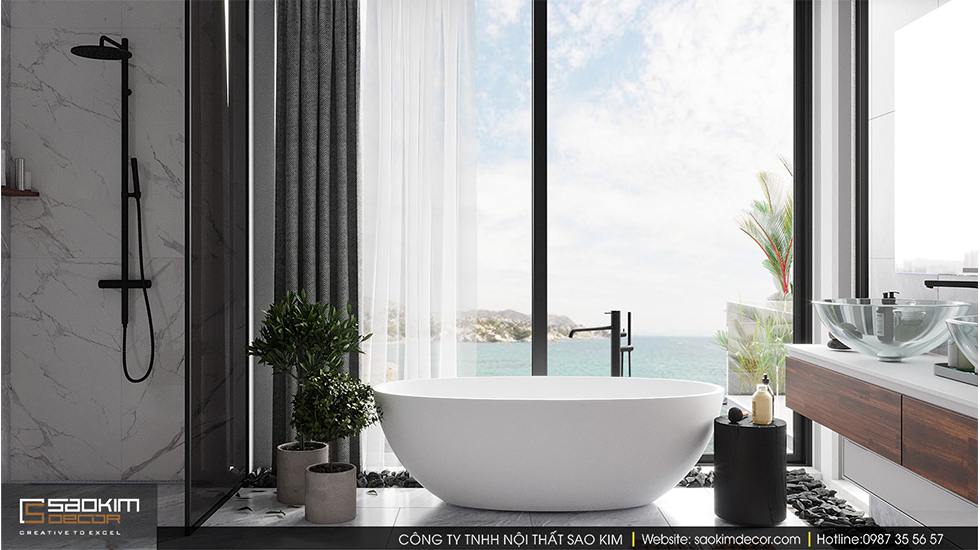 Thiết kế phòng tắm biệt thự ven biển tại Đà Nẵng