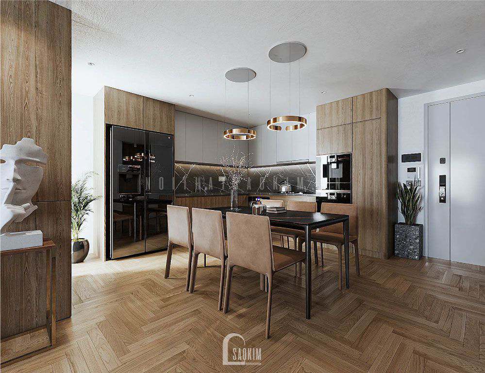 Gia đình sẽ quây quần ăn uống tại khu vực này