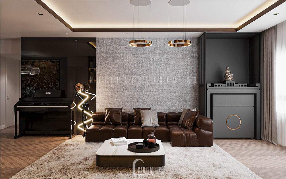 Thiết kế nội thất chung cư phòng khách MULBERY LANE – Không gian hiện đại