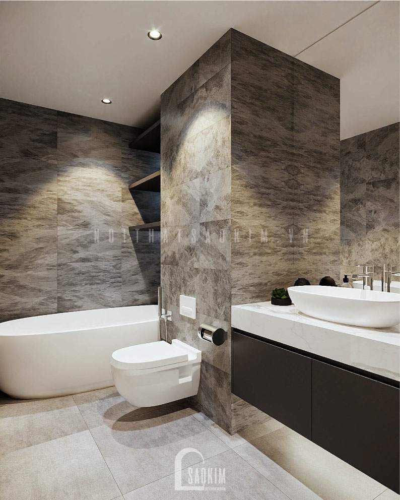 Bồn cầu treo trên cao dễ dàng dọn dẹp vệ sinh