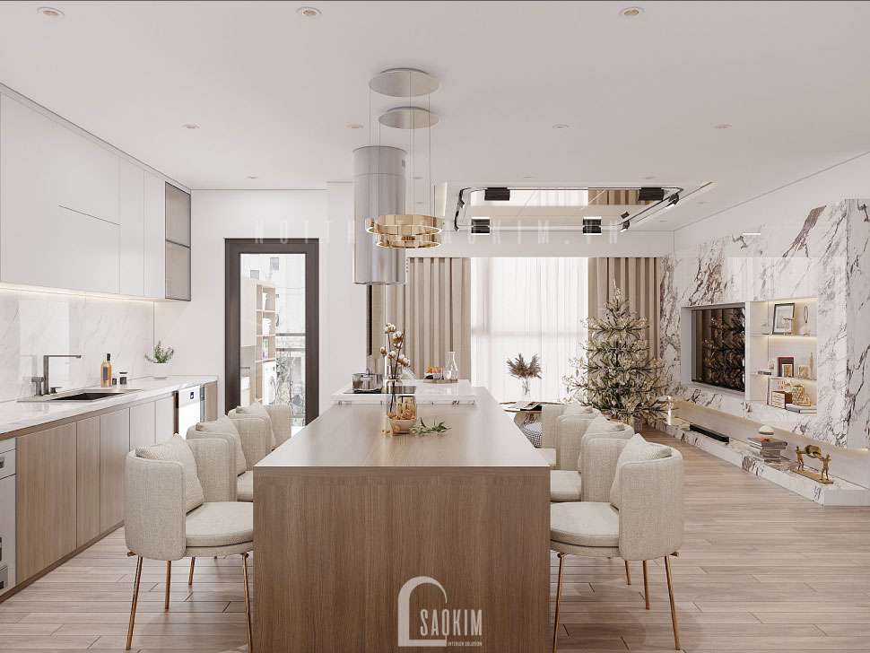 Gia đình sẽ quây quần ăn uống tại khu vực này