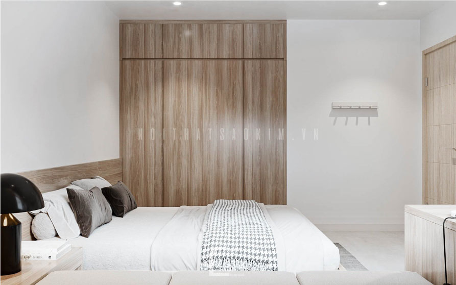 Ánh sáng tự nhiên hắt vào căn phòng từ hướng này