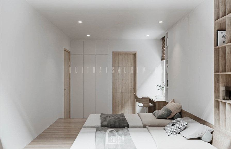 Hướng nhìn từ cửa sổ và phòng của bé