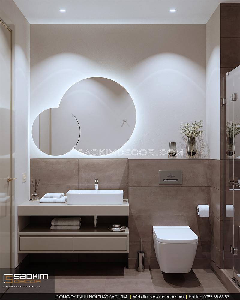 Thiết kế phòng tắm chung cư cao cấp Royal City