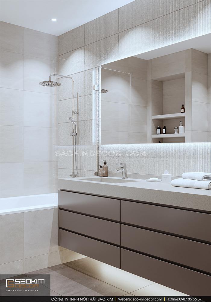 Thiết kế phòng tắm chung cư