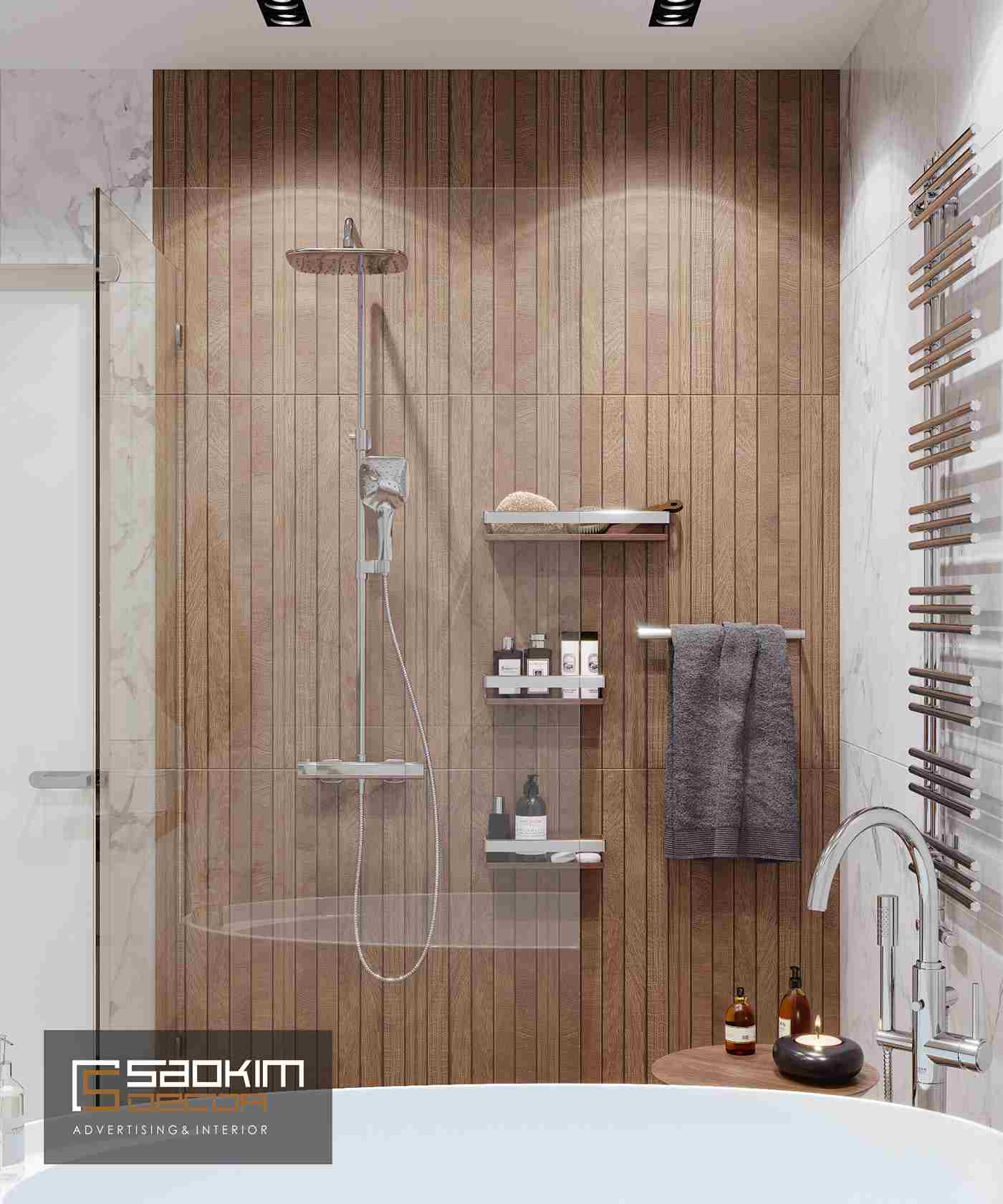 Thiết kế nội thất phòng tắm chung cư