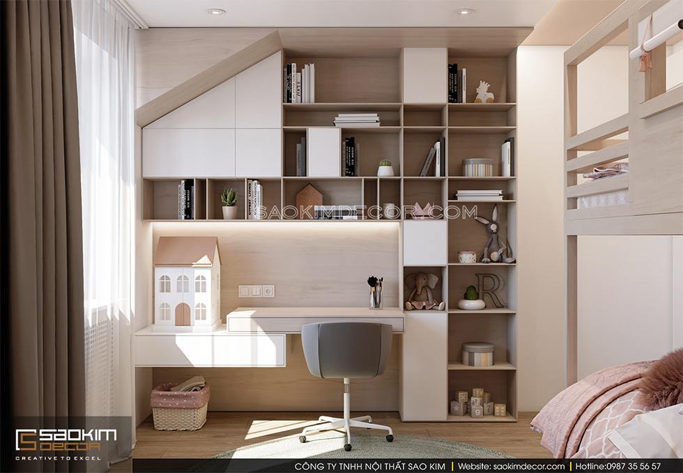 Thiết kế phòng ngủ cho bé gái