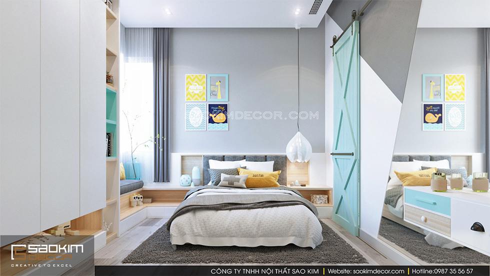 Thiết kế phòng ngủ cho bé trai