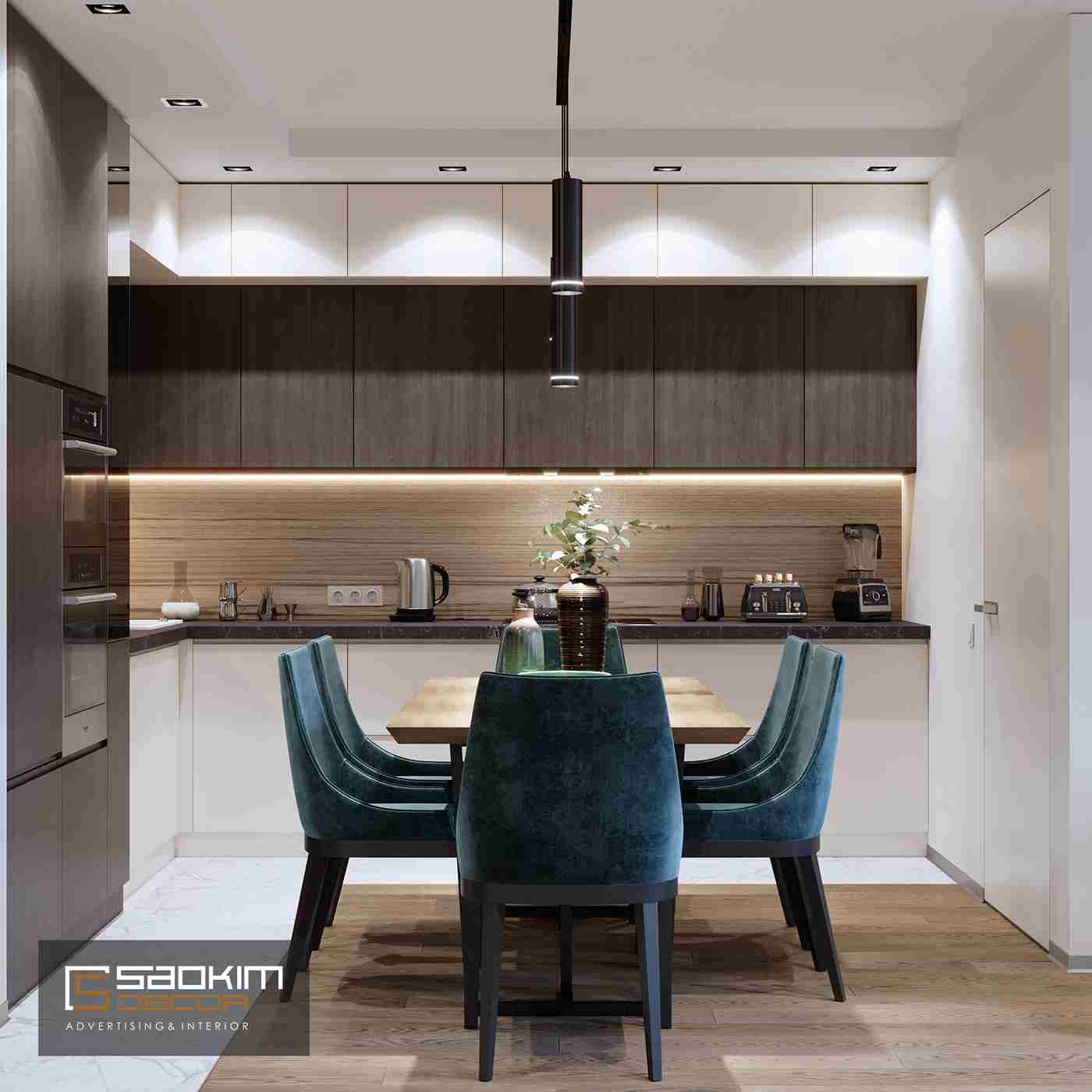 Thiết kế nội thất phòng bếp hiện đại