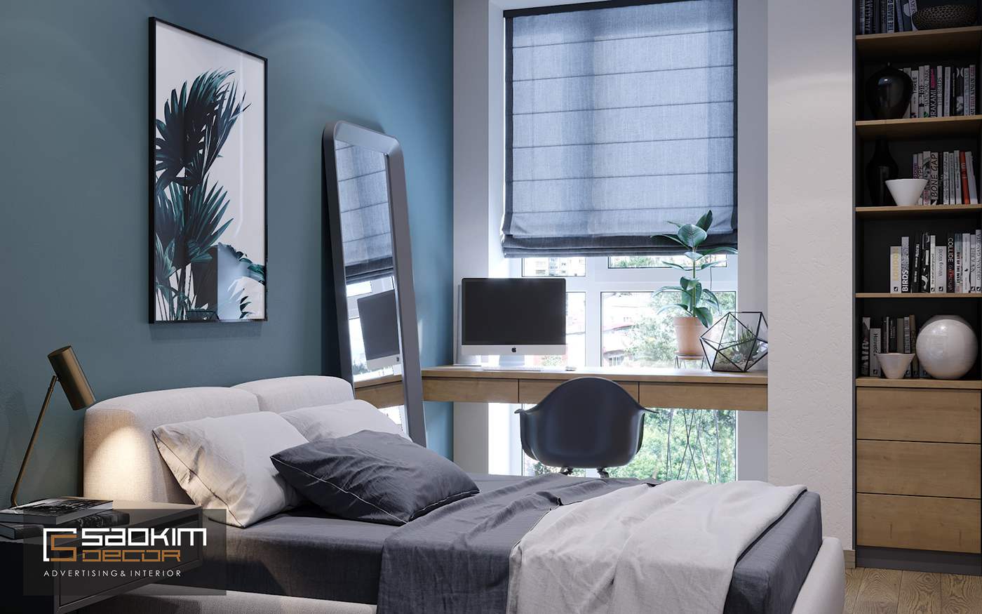 Thiết kế phòng ngủ 2 chung cư TNR Goldmark City