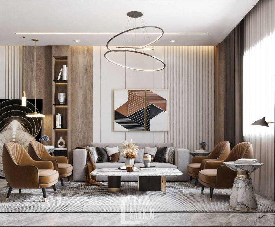 Mẫu Thiết Kế Căn Hộ 84m2 2 Phòng Ngủ The Zei