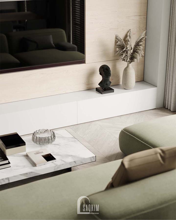 Thiết kế thi công nội thất chung cư 3 phòng ngủ Mullberry Lane 113m2 với vẻ đẹp tươi mới