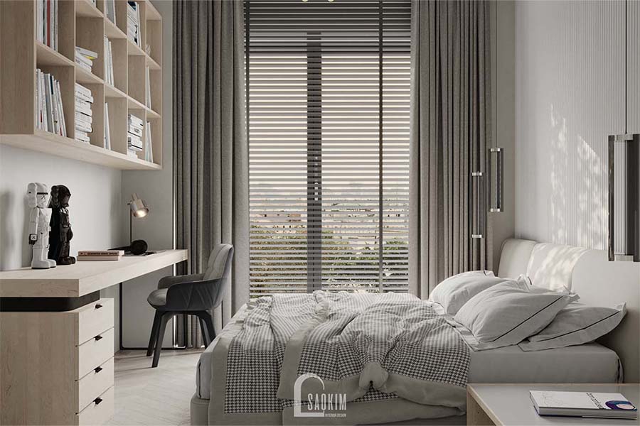 Thiết kế thi công nội thất phòng ngủ 2 cư Mullberry Lane 113m2 vẻ đẹp sang trọng, ấm cúng