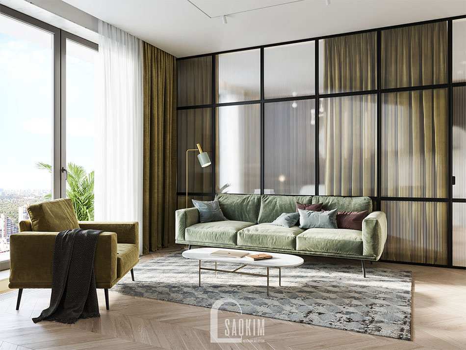 Thiết Kế Căn Hộ 1 Phòng Ngủ Đẹp 47m2 Vinhomes Symphony Riverside