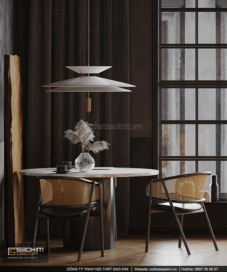 Thiết kế nội thất phòng ăn chung cư Vinhomes Ocean Park