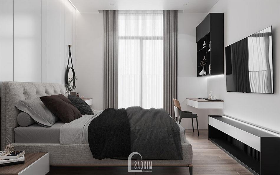 Thiết kế căn hộ 3 phòng ngủ The Zen Gamuda - phòng ngủ master