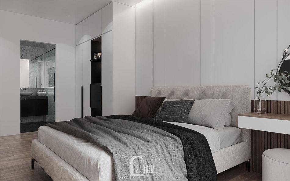 Phòng ngủ master mang phong cách hiện đại