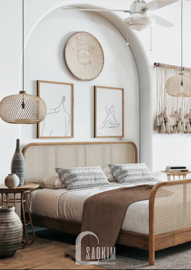 Giường ngủ thiết kế đẹp mắt, tỉ mỉ