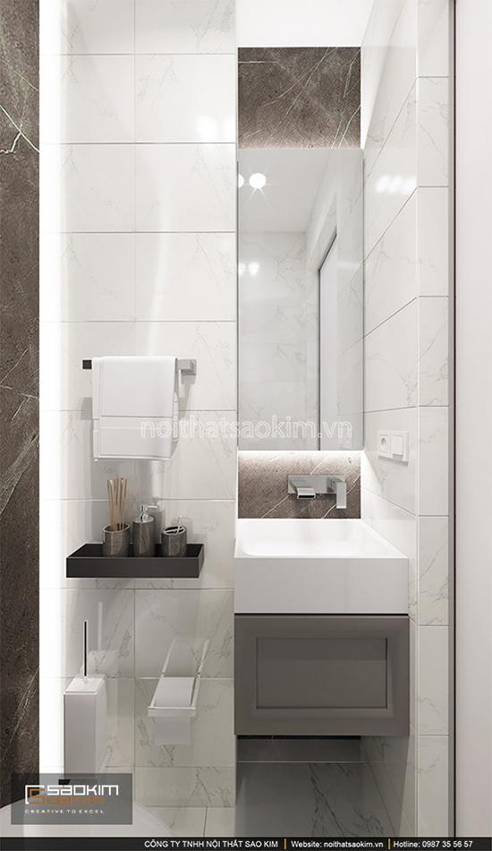 Thiết kế phòng tắm 2 chung cư