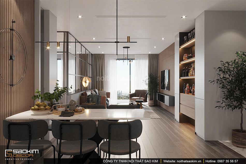 Thiết kế phòng ăn chung cư