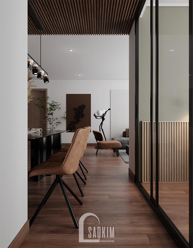 Thiết kế nội thất chung cư 110m2 Emerald Center Park Mỹ Đình