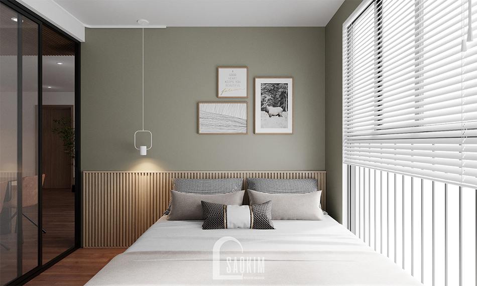 Thiết kế phòng ngủ của ông bà với gam màu nhẹ nhàng, dịu mắt