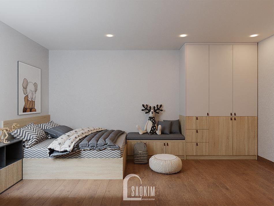 Thiết kế nội thất phòng ngủ bé trai