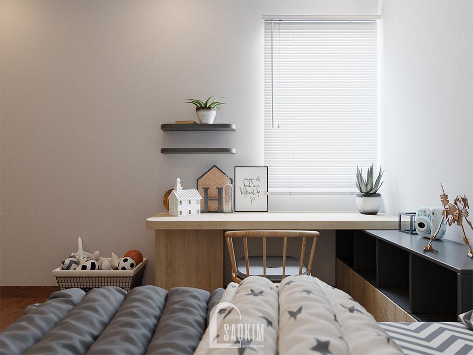 Thiết kế nội thất phòng ngủ bé trai