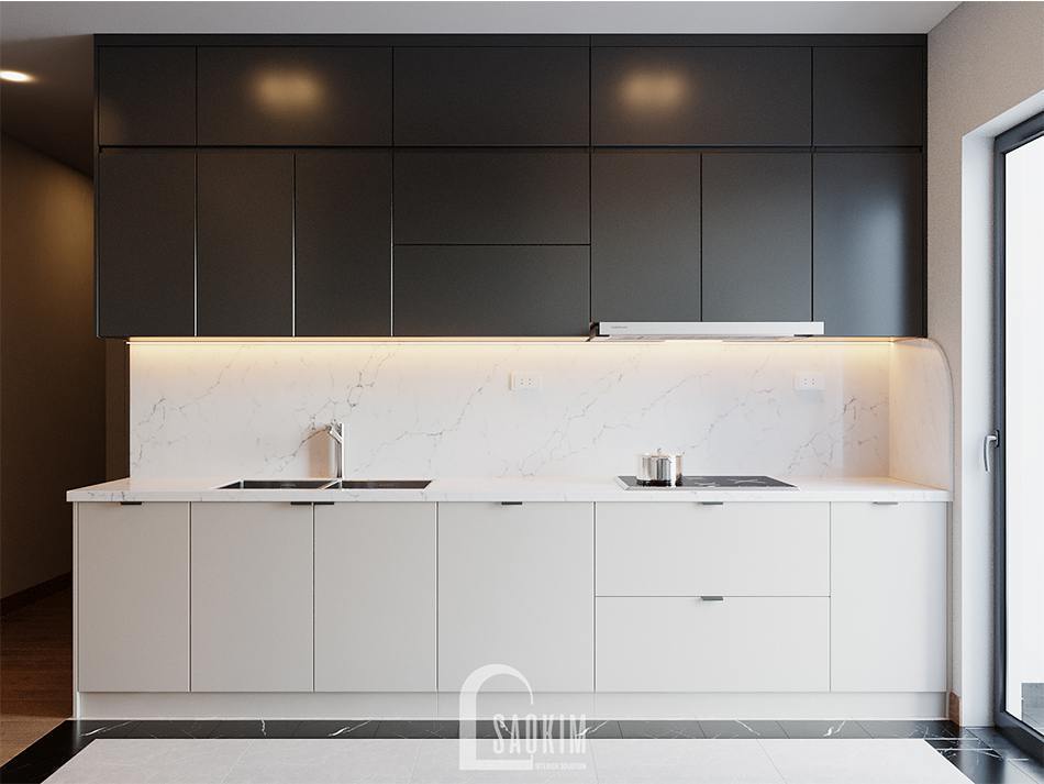 Thiết kế tủ bếp chung cư