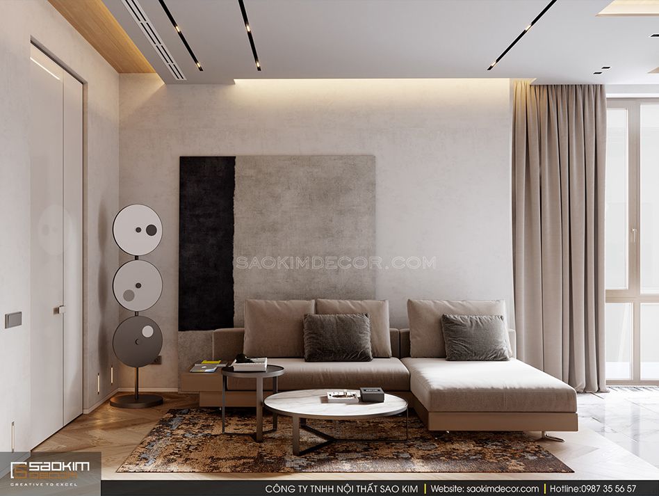 THIẾT KẾ CHUNG CƯ 124M2 KHU ĐÔ THỊ TRUNG HÒA – NHÂN CHÍNH