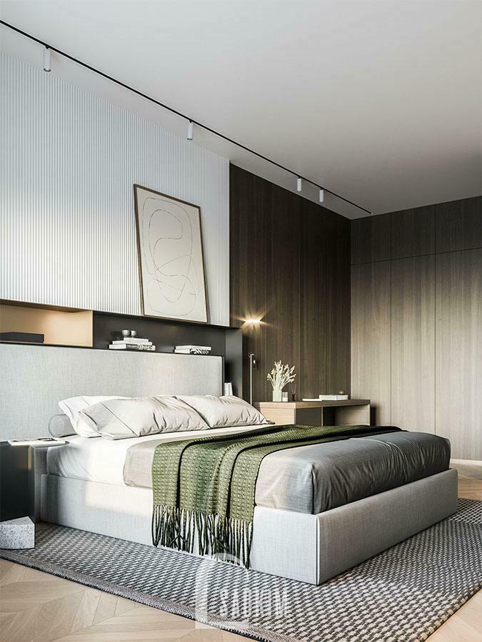 Mẫu thiết kế chung cư 2 phòng ngủ 113m2 Yên Hoà Sunshine