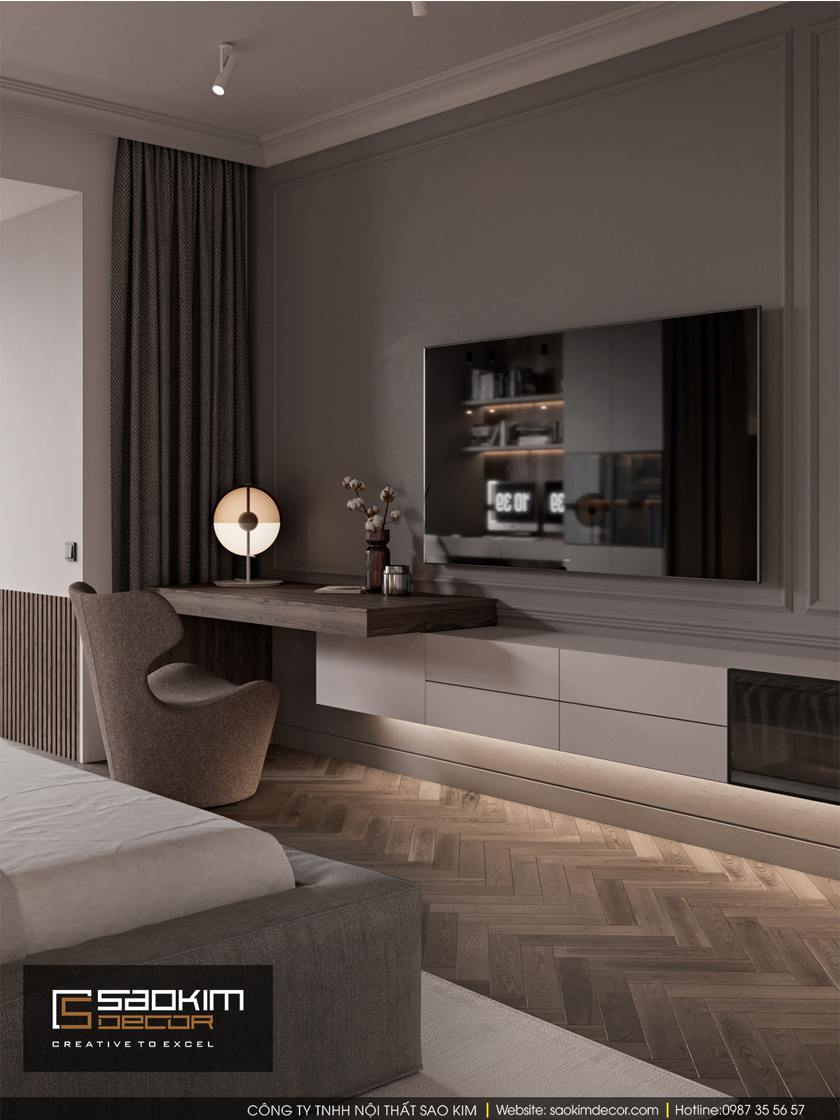 Thiết kế nội thất phòng ngủ master