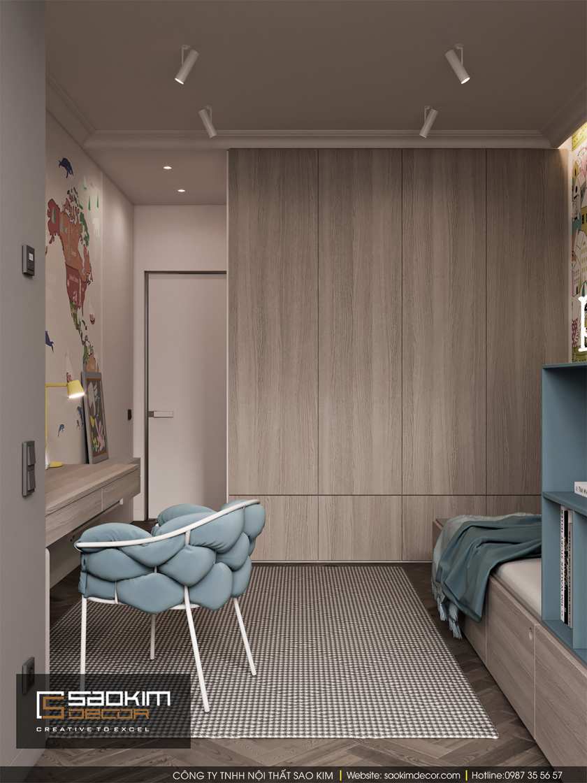 Thiết kế phòng ngủ bé trai
