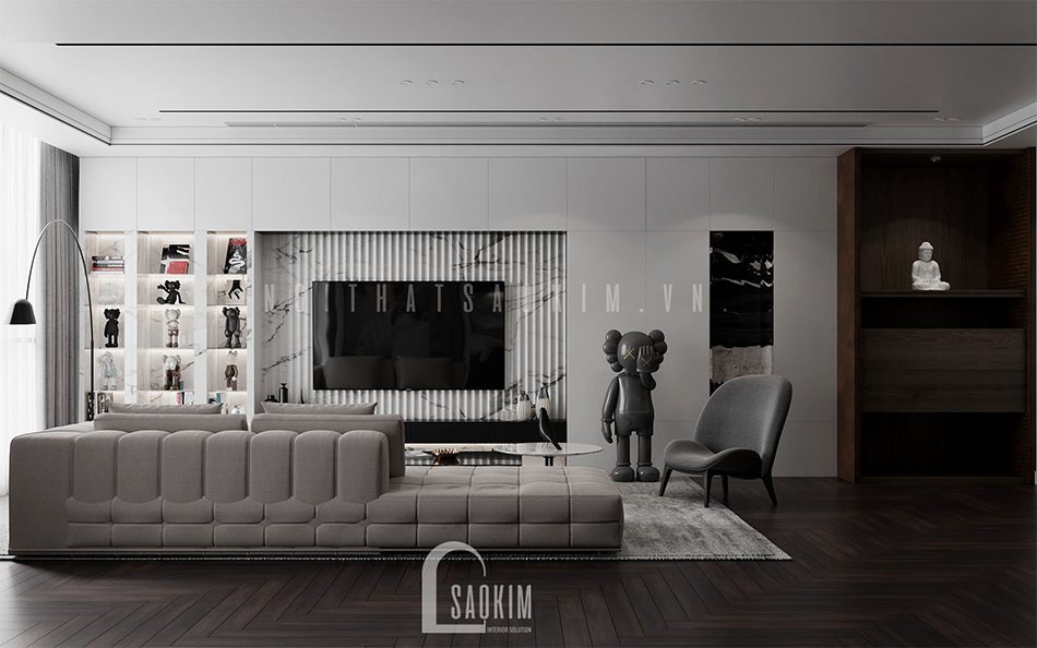 Thiết kế chung cư 3 phòng ngủ The Zen Gamuda 157m2 vẻ đẹp hiện đại, tinh tế