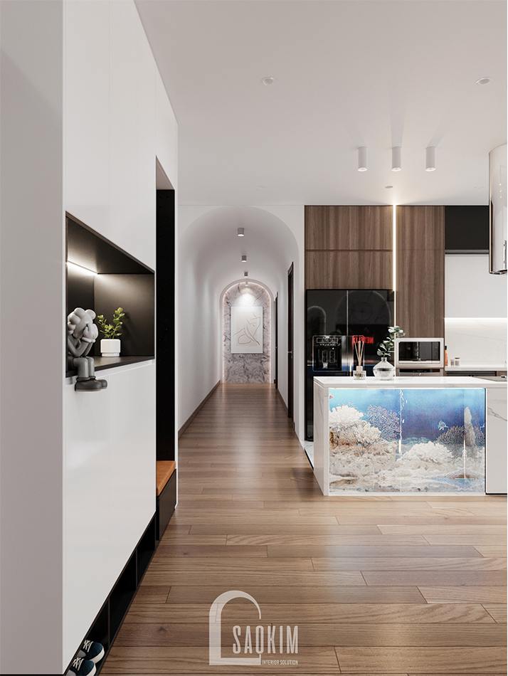 Mỗi góc nhỏ trong căn hộ đều được chăm chút kỹ lưỡng