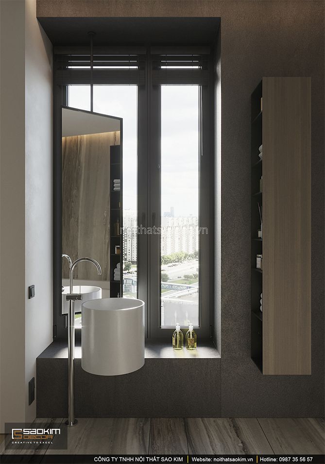 Thiết kế phòng tắm chung cư Indochina Plaza