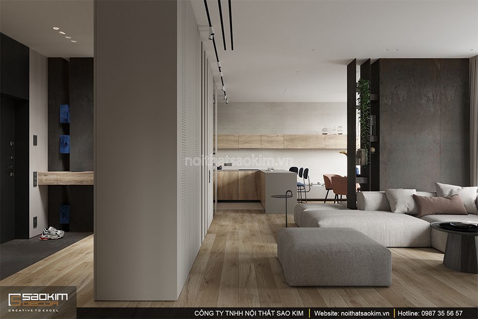 Thiết kế hành lang căn hộ Indochina Plaza