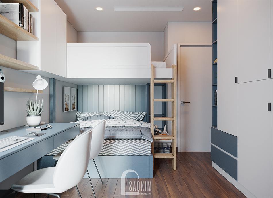 Thiết kế chung cư hiện đại Golden Park 96m2