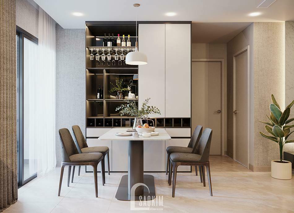 Thiết kế phòng bếp chung cư Golden Park