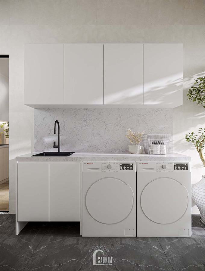 Thiết kế chung cư phong cách Scandinavian Farmhouse dự án Feliz Homes