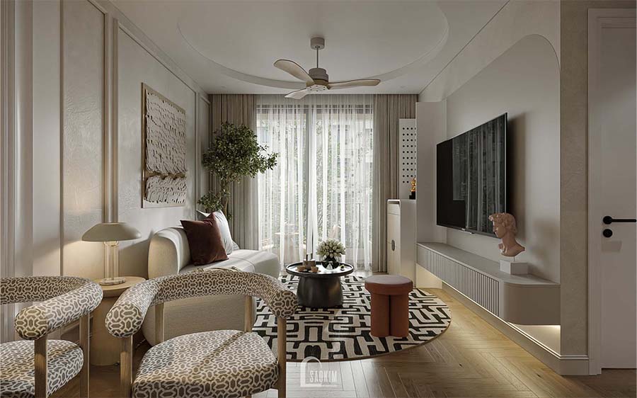 Thiết kế nội thất chung cư phong cách Scandinavian Farmhouse dự án Feliz Homes