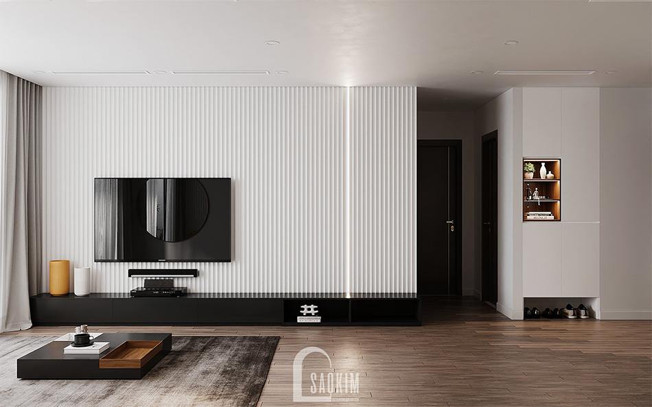 Thiết kế nội thất căn hộ The Terra An Hưng 74m2 theo phong cách hiện đại tối giản