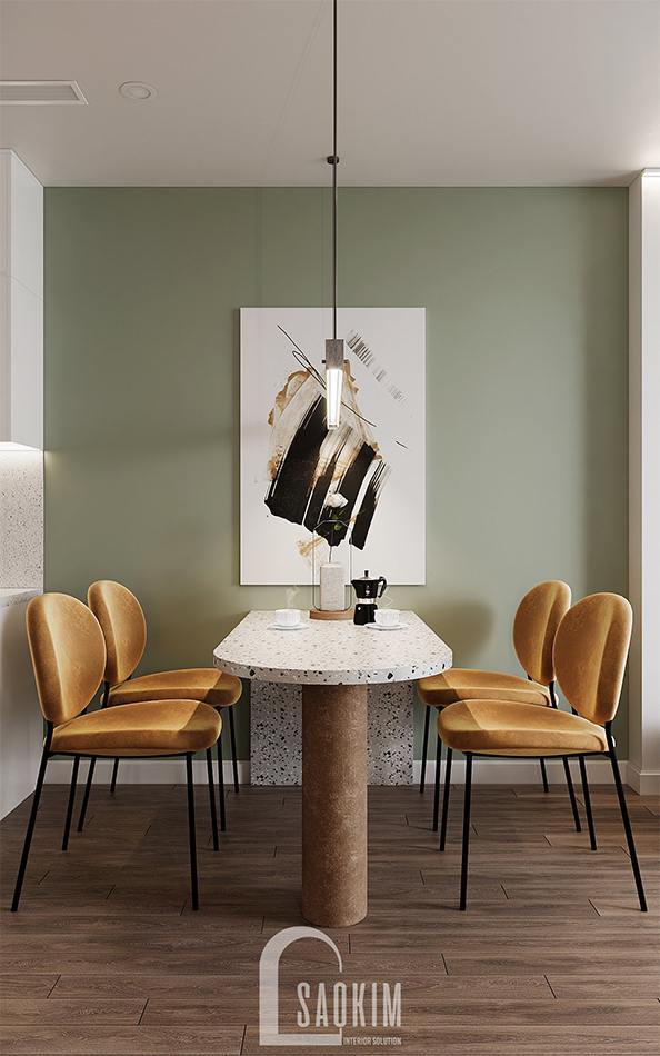 Thiết kế phòng ăn căn hộ chung cư The Terra An Hưng